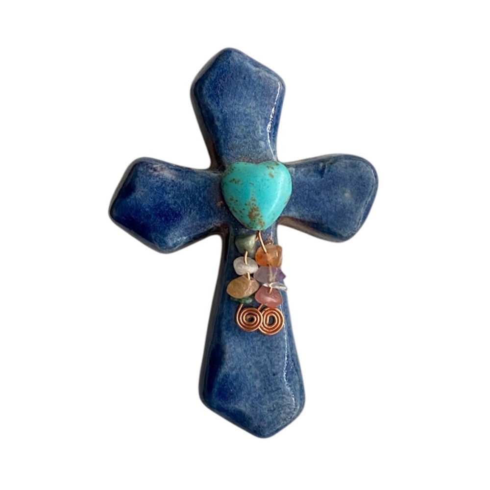 Cross Magnet Turquoise
